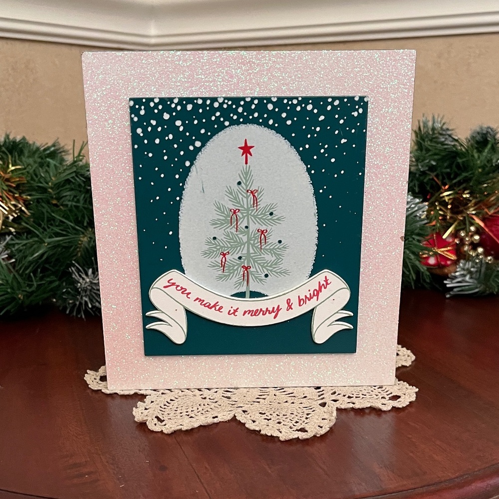 Christmas Wooden Box Sign from St. Nicholas Square / Shadow Box Decor – NWT